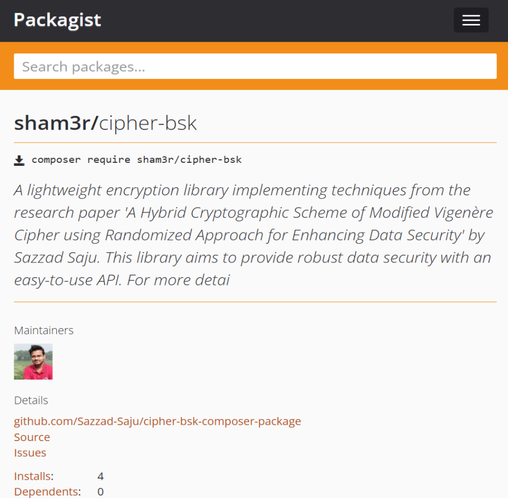 Cipher BSK composer package